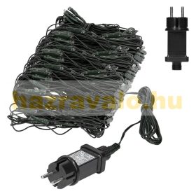   LED fényfüggöny 200x100 cm hideg fehér 160 LED világítás, ünnepi fényfüzér