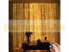 LED light curtain, 300 LED warm white, 3x3 meters with remote control, timer USB Christmas decoration, lighting
