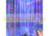 LED light curtain, 300 LED color, 3x3 meters with remote control, timer USB Christmas decoration, lighting