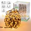 Christmas light string with LED built into the wire, 24 m light chain 800 LEDs, warm white, with 8 functions