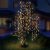 Világító szomorúfűzfa dekoráció 190x120 cm, meleg fehér, 400 LED fém és műanyag, kültéri világítás