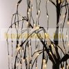 Illuminated sad willow decoration 190x120 cm, warm white, 400 LED metal and plastic, outdoor lighting, wood decor