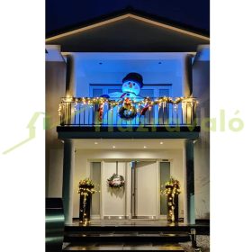   Felfújható karácsonyi hóember figura 240x170x115 cm LED-es világítással, kültéri/beltéri