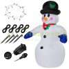 Inflatable Christmas snowman figure 240x170x115 cm with LED lighting, outdoor/indoor