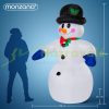 Inflatable Christmas snowman figure 240x170x115 cm with LED lighting, outdoor/indoor