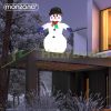 Inflatable Christmas snowman figure 240x170x115 cm with LED lighting, outdoor/indoor