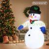 Inflatable Christmas snowman figure 240x170x115 cm with LED lighting, outdoor/indoor