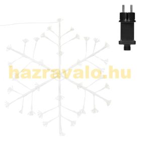   Világító hópehely karácsonyi dekoráció 87 cm, 288 LED meleg fehér karácsonyi világítás