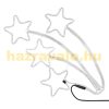 LED shooting star Christmas decoration 61x57 cm, 216 LED warm white, indoor and outdoor Christmas lighting