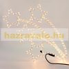 LED shooting star Christmas decoration 61x57 cm, 216 LED warm white, indoor and outdoor Christmas lighting