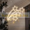 LED shooting star Christmas decoration 61x57 cm, 216 LED warm white, indoor and outdoor Christmas lighting