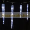 Christmas Lighting LED Icicle String Lights Cold White, 72 LEDs, 8 Light Modes with Timer, Outdoor Decoration