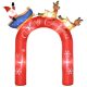 Inflatable Christmas decoration 250 x 60 x 270 cm gate arch with Santa Claus