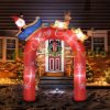 Inflatable Christmas decoration 250 x 60 x 270 cm gate arch with Santa Claus