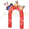 Inflatable Christmas decoration 250 x 60 x 270 cm gate arch with Santa Claus