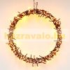 Christmas decoration with light-up wreath Ø38cm, 300 LED warm white light-wreath, Christmas lighting