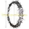 Christmas decoration with light-up wreath Ø48cm, 400 LED warm white light-wreath, Christmas lighting