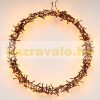 Christmas decoration with light-up wreath Ø48cm, 400 LED warm white light-wreath, Christmas lighting