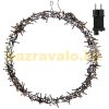 Christmas decoration with light-up wreath Ø48cm, 400 LED warm white light-wreath, Christmas lighting