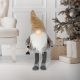 LED Elf 85 cm light figure Christmas decoration, made of brown plastic and polyester