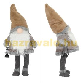   LED Manó 85 cm világító figura karácsonyi dekoráció, barna műanyagból és poliészterből