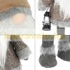 LED Elf 85 cm light figure Christmas decoration, made of brown plastic and polyester