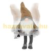 LED Elf 85 cm light figure Christmas decoration, made of brown plastic and polyester