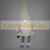 LED Elf 85 cm light figure Christmas decoration, made of pink plastic and polyester