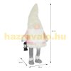 LED Elf 85 cm light figure Christmas decoration, made of pink plastic and polyester