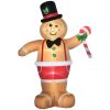 Inflatable Christmas gingerbread figure 200 cm Christmas decoration with LED lights