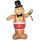 Inflatable Christmas gingerbread figure 200 cm Christmas decoration with LED lights