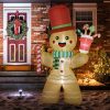 Inflatable Christmas gingerbread figure 235 cm Christmas decoration with LED lights