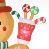 Inflatable Christmas gingerbread figure 235 cm Christmas decoration with LED lights