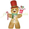 Inflatable Christmas gingerbread figure 235 cm Christmas decoration with LED lights