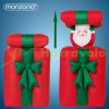 Inflatable Christmas Santa figure with gift box 152 cm with LED lighting, outdoor/indoor