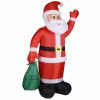 Inflatable Christmas Santa figure 180 cm with LED lighting, outdoor/indoor