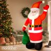 Inflatable Christmas Santa figure 180 cm with LED lighting, outdoor/indoor