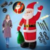 Inflatable Christmas Santa figure 180 cm with LED lighting, outdoor/indoor