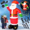 Inflatable Christmas Santa figure 250 cm with LED lighting, outdoor/indoor