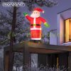 Inflatable Christmas Santa figure 250 cm with LED lighting, outdoor/indoor