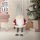 LED Santa Claus 80 cm light-up elf figure Christmas decoration, red-gray plastic and polyester, Christmas lighting 