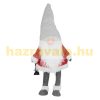 LED Santa Claus 80 cm light-up elf figure Christmas decoration, red-gray plastic and polyester, Christmas lighting 