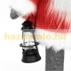 LED Santa Claus 80 cm light-up elf figure Christmas decoration, red-gray plastic and polyester, Christmas lighting 