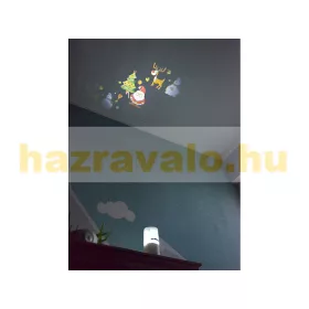   LED projektor 24 karácsonyi motívummal, távirányítóval beltéri LED kivetítő