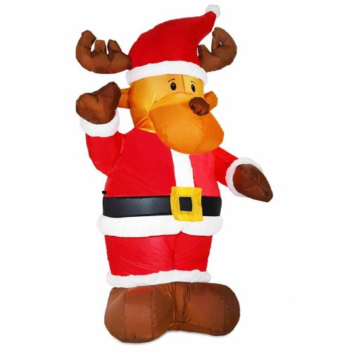 Inflatable Christmas reindeer figure 135 cm with LED lighting, outdoor/indoor