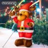 Inflatable Christmas reindeer figure 135 cm with LED lighting, outdoor/indoor