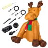 Inflatable Christmas reindeer figure 180 cm with LED lighting, outdoor/indoor