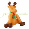 Inflatable Christmas reindeer figure 180 cm with LED lighting, outdoor/indoor