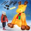 Inflatable Christmas reindeer figure 180 cm with LED lighting, outdoor/indoor