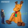 Inflatable Christmas reindeer figure 180 cm with LED lighting, outdoor/indoor